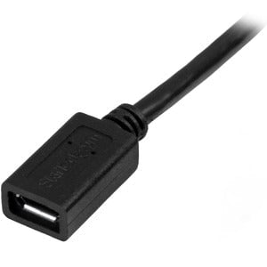 StarTech.com 0.5m 20in Micro-USB Extension Cable - M/F - Micro USB Male to Micro USB Female Cable - 50 cm USB-B Data Transfer Cable for Tablet, Phone, Keyboard/Mouse - First End: 1 x 5-pin Micro USB 2.0 Type B - Male - Second End: 1 x 5-pin Micro USB 2.0 IM3052003