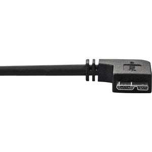 StarTech.com 0.5m 20in Slim Micro USB 3.0 (5Gbps) Cable - M/M - USB 3.0 A to Left-Angle Micro USB - USB 3.2 Gen 1 - Position your USB 3.0 Micro devices with less clutter and according to your configuration needs, with a thin, more flexible cable - 0.5m US IM3051998