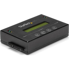 StarTech.com 1:1 Standalone Hard Drive Duplicator & Eraser, SATA HDD / SSD Disk Cloner / Copier / Wiper / Sanitizer, TAA Compliant - 1:1 Standalone SATA hard drive duplicator/eraser performs disk cloning/erasing, no PC required; 3 duplication modes includ IM2523156