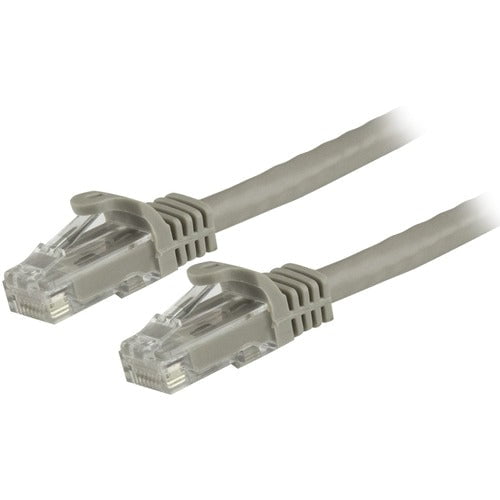 StarTech.com 1.5m CAT6 Ethernet Cable - Grey Snagless Gigabit - 100W PoE UTP 650MHz Category 6 Patch Cord UL Certified Wiring/TIA - 1.50 m Category 6 Network Cable for Network Device, Hub, Distribution Panel, Workstation, IP Phone - First End: 1 x RJ-4... IM4833284