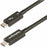 StarTech.com 1.6ft/50cm Thunderbolt 4 Cable, 40Gbps, 100W PD, 4K/8K Video, Intel-Certified, Compatible w/Thunderbolt 3/USB 3.2/DisplayPort - 1.6ft (50cm) Thunderbolt 4 cable supports 40 Gbps 8K 60Hz and 100W Charging; Compatible w/ USB4/USB-C and Thund... IM5930788