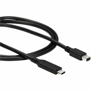 StarTech.com 1 m / 3.3 ft. USB-C to Mini DisplayPort Cable - 4K 60Hz - Black - USB 3.1 Type-C to Mini DP Adapter Cable - mDP Cable - 1.01 m Mini DisplayPort/USB A/V Cable for Chromebook, Monitor, iMac, Notebook, MacBook, TV - First End: 1 x 24-pin USB 3.1 IM4184410