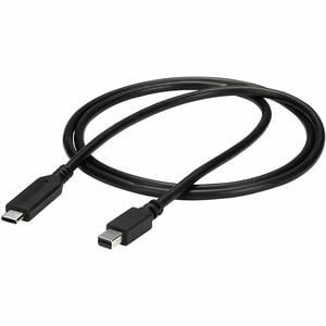 StarTech.com 1 m / 3.3 ft. USB-C to Mini DisplayPort Cable - 4K 60Hz - Black - USB 3.1 Type-C to Mini DP Adapter Cable - mDP Cable - 1.01 m Mini DisplayPort/USB A/V Cable for Chromebook, Monitor, iMac, Notebook, MacBook, TV - First End: 1 x 24-pin USB 3.1 IM4184410