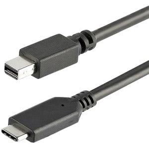 StarTech.com 1 m / 3.3 ft. USB-C to Mini DisplayPort Cable - 4K 60Hz - Black - USB 3.1 Type-C to Mini DP Adapter Cable - mDP Cable - 1.01 m Mini DisplayPort/USB A/V Cable for Chromebook, Monitor, iMac, Notebook, MacBook, TV - First End: 1 x 24-pin USB 3.1 IM4184410