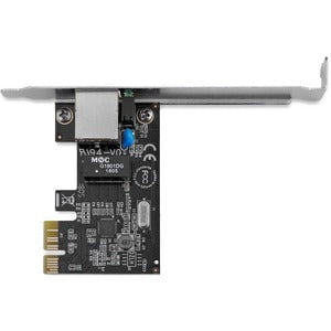 StarTech.com 1 Port PCI Express PCIe Gigabit Network Server Adapter NIC Card - Dual Profile - PCI Express x1 - 128 MB/s Data Transfer Rate - 1 Port(s) - 1 x Network (RJ-45) - Twisted Pair - Full-height - 10/100/1000Base-T - Plug-in Card IM2356166