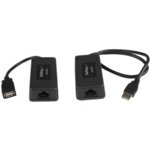 StarTech.com 1 Port USB over Cat5 / Cat6 Ethernet Extender - up to 131ft (40m) - 1 x USB - 40 m Extended Range - Plastic - Black IM2061248