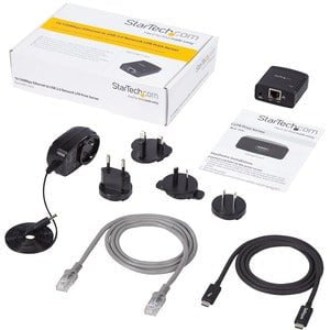 StarTech.com 10/100Mbps Ethernet to USB 2.0 Network LPR Print Server - Share a standard USB printer with multiple users over an Ethernet network - 10/100Mbps Ethernet to USB 2.0 network LPR print server - USB 10/100 Mbps print server / network print serve IM3101157