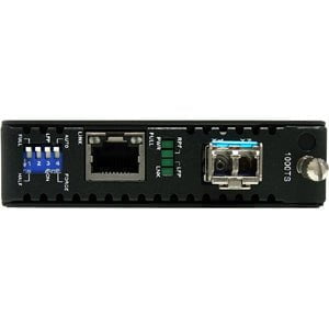StarTech.com 1000 Mbps Gigabit Single Mode Fiber Media Converter LC 40 km - 1 x Network (RJ-45) - 1 x LC Ports - DuplexLC Port - Single-mode - Gigabit Ethernet - 1000Base-T, 1000Base-SX/LX - 40 km - AC Adapter - Desktop, Rack-mountable - TAA Compliant IM2061159
