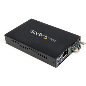 StarTech.com 1000 Mbps Gigabit Single Mode Fiber Media Converter LC 40 km - 1 x Network (RJ-45) - 1 x LC Ports - DuplexLC Port - Single-mode - Gigabit Ethernet - 1000Base-T, 1000Base-SX/LX - 40 km - AC Adapter - Desktop, Rack-mountable - TAA Compliant IM2061159