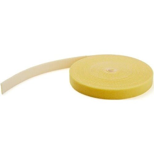 StarTech.com 100ft. Hook and Loop Roll, Yellow, Cable Strap, Fabric, HKLP100YW IM4705381