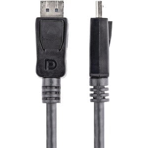 StarTech.com 10ft (3m) DisplayPort 1.2 Cable, 4K x 2K UHD VESA Certified DisplayPort Cable, DP Cable/Cord for Monitor, w/ Latches - 10ft/3m VESA Certified DisplayPort v1.2 cable; 4Kx2K(3840x2400 60Hz)/21.6 Gbps bandwidth/HBR2/8Ch Audio/MST - Durable PVC s IM1596300