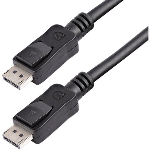 StarTech.com 10ft (3m) DisplayPort 1.2 Cable, 4K x 2K UHD VESA Certified DisplayPort Cable, DP Cable/Cord for Monitor, w/ Latches - 10ft/3m VESA Certified DisplayPort v1.2 cable; 4Kx2K(3840x2400 60Hz)/21.6 Gbps bandwidth/HBR2/8Ch Audio/MST - Durable PVC s IM1596300