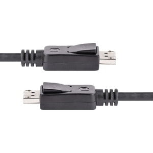 StarTech.com 10ft (3m) DisplayPort 1.2 Cable, 4K x 2K UHD VESA Certified DisplayPort Cable, DP Cable/Cord for Monitor, w/ Latches - 10ft/3m VESA Certified DisplayPort v1.2 cable; 4Kx2K(3840x2400 60Hz)/21.6 Gbps bandwidth/HBR2/8Ch Audio/MST - Durable PVC s IM1596300
