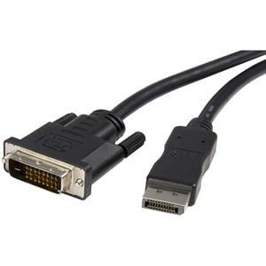 StarTech.com 10ft (3m) DisplayPort to DVI Cable, DisplayPort to DVI-D Adapter/Converter Cable, 1080p Video, DP 1.2 to DVI Monitor Cable - 3.05 m DisplayPort/DVI-D Video Cable for Video Device, Monitor, HDTV, Workstation - First End: 1 x 20-pin DisplayPort IM1600087
