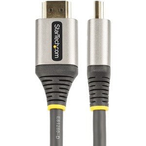 StarTech.com 10ft 3m Premium Certified HDMI 2.0 Cable, High Speed Ultra HD 4K 60Hz HDMI Cable with Ethernet, HDR10, UHD HDMI Monitor Cord - 3 m HDMI A/V Cable for Audio/Video Device, Monitor, Notebook, Desktop Computer, TV, Workstation, Projector, Apple T IM5323335