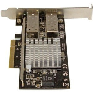 StarTech.com 10G Network Card - 2x 10G Open SFP+ Multimode LC Fiber Connector - Intel 82599 Chip - Gigabit Ethernet Card - PCI Express x4 - 2.50 GB/s Data Transfer Rate - Intel 82599 - 2 Port(s) - Optical Fiber - 10GBase-X - SFP+ - Plug-in Card IM3016732