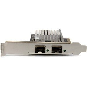 StarTech.com 10G Network Card - 2x 10G Open SFP+ Multimode LC Fiber Connector - Intel 82599 Chip - Gigabit Ethernet Card - PCI Express x4 - 2.50 GB/s Data Transfer Rate - Intel 82599 - 2 Port(s) - Optical Fiber - 10GBase-X - SFP+ - Plug-in Card IM3016732