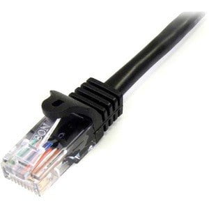 StarTech.com 10m Black Cat5e Patch Cable with Snagless RJ45 Connectors - Long Ethernet Cable - 10 m Cat 5e UTP Cable - 10 m Category 5e Network Cable for Network Device, Hub, Switch, Patch Panel - First End: 1 x RJ-45 Network - Male - Second End: 1 x RJ-4 IM3648446