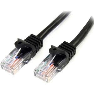StarTech.com 10m Black Cat5e Patch Cable with Snagless RJ45 Connectors - Long Ethernet Cable - 10 m Cat 5e UTP Cable - 10 m Category 5e Network Cable for Network Device, Hub, Switch, Patch Panel - First End: 1 x RJ-45 Network - Male - Second End: 1 x RJ-4 IM3648446