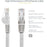 StarTech.com 10m CAT6 Ethernet Cable - Grey Snagless Gigabit - 100W PoE UTP 650MHz Category 6 Patch Cord UL Certified Wiring/TIA - 10 m Category 6 Network Cable for Network Device, Hub, Distribution Panel, Workstation, IP Phone - First End: 1 x RJ-45 Netw IM2869961