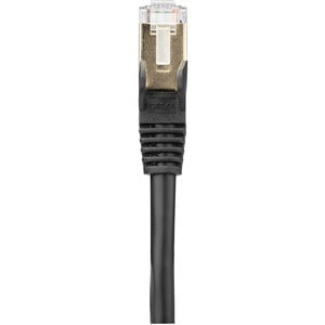 StarTech.com 10m CAT6a Ethernet Cable - 10 Gigabit Category 6a Shielded Snagless 100W PoE Patch Cord - 10GbE Black UL Certified Wiring/TIA - 10 m Category 6a Network Cable for PoE-enabled Device, Computer, Hub, Router, Patch Panel - First End: 1 x RJ-4... IM4833161