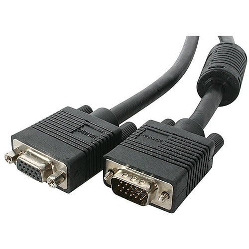 StarTech.com 10m Coax High Resolution Monitor VGA Video Extension Cable - HD15 M/F - 10 m VGA Extension Cable - 10 m VGA Video Cable for Monitor, Video Device, Projector - First End: 1 x 15-pin HD-15 - Male - Second End: 1 x 15-pin HD-15 - Female - Extens IM2061237