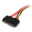 StarTech.com 12in 22 Pin SATA Power and Data Extension Cable - 30.48 cm SATA Data Transfer Cable for Hard Drive, Motherboard, Backplane - First End: 1 x 22-pin SATA - Male - Second End: 1 x 22-pin SATA - Female - Extension Cable - Red - 1 IM1861399