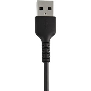 StarTech.com 12inch/30cm Durable Black USB-A to Lightning Cable, Rugged Heavy Duty Charging/Sync Cable for Apple iPhone/iPad MFi Certified - 30 cm Lightning/USB Data Transfer Cable for iPhone, iPad Air, iPad mini, Mobile Device - First End: 1 x 8-pin Ligh IM5088364