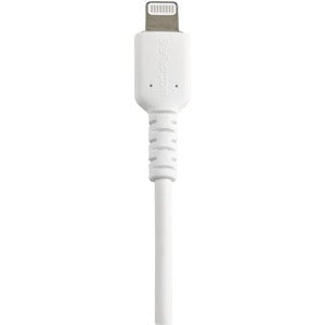 StarTech.com 12inch/30cm Durable White USB-A to Lightning Cable, Rugged Heavy Duty Charging/Sync Cable for Apple iPhone/iPad MFi Certified - 30 cm Lightning/USB Data Transfer Cable for iPhone, iPad Air, iPad mini, Mobile Device - First End: 1 x 8-pin Ligh IM5088565
