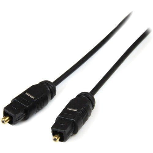 StarTech.com 15 ft Thin Toslink Digital Optical SPDIF Audio Cable - 4.57 m Fibre Optic Audio Cable for Audio Device, Satellite Receiver, Speaker, PC, Home Theater System, MiniDisc Player, CD Player, DVD Player, Speaker - First End: 1 x Toslink Digital Aud IM2372314