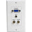 StarTech.com 15-Pin Female VGA Wall Plate with 3.5mm and RCA - White - 1-gang - White - 1 x Mini-phone Port(s) - 1 x RCA Port(s) - 1 x VGA Port(s) IM1861472