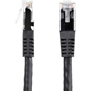 StarTech.com 15ft CAT6 Ethernet Cable - Black Molded Gigabit - 100W PoE UTP 650MHz - Category 6 Patch Cord UL Certified Wiring/TIA - 4.57 m Category 6 Network Cable for Network Device - First End: 1 x RJ-45 Network - Male - Second End: 1 x RJ-45 Network - IM3440540