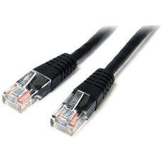 StarTech.com 15m Cat5e Black Molded RJ45 UTP Cat 5e Patch Cable - 15 m Patch Cord - 15 m Category 5e Network Cable for Network Device, Distribution Panel, Workstation - First End: 1 x RJ-45 Network - Male - Second End: 1 x RJ-45 Network - Male - Patch Cab IM2086084