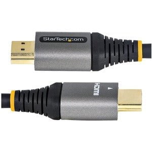 StarTech.com 16ft (5m) Premium Certified HDMI 2.0 Cable, High Speed Ultra HD 4K 60Hz HDMI Cable w/ Ethernet, HDR10, UHD HDMI Monitor Cord - 4.88 m HDMI A/V Cable for Audio/Video Device, Monitor, Display Screen, Computer, Notebook, Desktop Computer, PC, Wo IM5606766