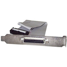 StarTech.com 16in DB25 Parallel Female to IDC 26 Pin Header Slot Plate~ - 40.64 cm DB-25/IDC Data Transfer Cable for Computer, Motherboard - First End: 1 x 25-pin DB-25 Parallel - Female - Second End: 1 x 26-pin Parallel - Female - 28 AWG - Grey IM1846257