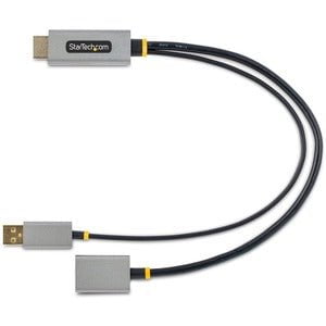 StarTech.com 1ft (30cm) HDMI to DisplayPort Adapter, 4K 60Hz HDR HDMI Source to DP Monitor, USB Bus Powered, HDMI 2.0 to DisplayPort 1.2 - 1ft HDMI to DisplayPort Adapter converts and boosts any HDMI 2.0 source to a DP 1.2 output; Supports up to 3840x2160 IM5619260