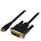 StarTech.com 1m (3.3 ft) Mini HDMI to DVI Cable, DVI-D to HDMI Cable (1920x1200p), HDMI Mini Male to DVI-D Male Display Cable Adapter - 1 m DVI/HDMI Video Cable for Audio/Video Device, Projector - First End: 1 x 19-pin Mini HDMI Type C Digital Audio/Video IM2532876