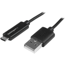 StarTech.com 1m 3 ft Micro-USB Cable with LED Charging Light - M/M - USB to Micro USB Cable - 1 m USB/USB Micro-B Data Transfer Cable for Phone, Tablet, Notebook, Computer - First End: 1 x 4-pin USB 2.0 Type A - Male - Second End: 1 x 5-pin Micro USB 2.0 IM3052002
