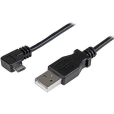 StarTech.com 1m 3 ft Right Angle Micro-USB Charge-and-Sync Cable M/M - USB 2.0 A to Micro-USB - 30/24 AWG - 1 m USB/USB Micro-B Data Transfer Cable for Phone, Tablet, Mobile Device - First End: 1 x 4-pin USB 2.0 Type A - Male - Second End: 1 x 5-pin Micro IM3052001