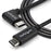 StarTech.com 1m 3 ft Right Angle USB-C Cable M/M - USB 2.0 - USB Type C Cable - 90 degree USB-C Cable - USB C to USB C Cable - USB-C Charge Cable - Charge and sync your USB Type-C mobile devices, with the cable out of the way - 1 m USB C Cable - 3ft USB T IM3715553