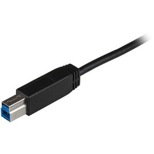 StarTech.com 1m 3 ft USB C to USB B Printer Cable M/M - USB 3.1 (10Gbps) - USB B Cable - USB C to USB B Cable - USB Type C to Type B Cable - 1 m USB-C/USB-B Data Transfer Cable for PC, Portable Hard Drive, Docking Station, Notebook - First End: 1 x 24-pin IM3978905