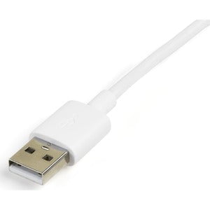 StarTech.com 1m (3ft) Apple Lightning or Micro USB to USB Cable for iPhone / iPod / iPad - White - 1 m Lightning/USB Data Transfer Cable for iPhone - First End: 1 x 4-pin USB Type A - Male - Second End: 1 x 8-pin Lightning - Male, 1 x 5-pin Micro USB Type IM2962703