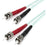 StarTech.com 1m (3ft) ST/UPC to ST/UPC OM3 Multimode Fiber Optic Cable, Full Duplex Zipcord Fiber, 100Gbps, LOMMF, LSZH Fiber Patch Cord - 1 m Fibre Optic Network Cable for Switch - First End: 2 x ST Network - Male, Network - Male - Second End: 2 x ST Net IM2086054