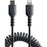 StarTech.com 1m (3ft) USB C to Lightning Cable, MFi Certified, Coiled iPhone Charger Cable, Black, Durable TPE Jacket Aramid Fiber - 1 m Lightning/USB-C Data Transfer Cable for Mobile Device, iPhone, iPad Air, iPad mini - First End: 1 x 8-pin Lightning - IM5472770