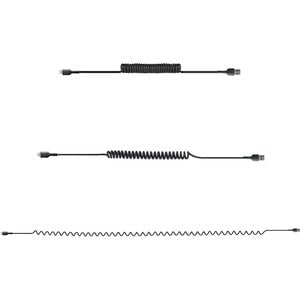 StarTech.com 1m (3ft) USB to Lightning Cable, MFi Certified, Coiled iPhone Charger Cable, Black, Durable TPE Jacket Aramid Fiber - 1 m Lightning/USB Data Transfer Cable for Mobile Device, iPhone, iPad Air, iPad mini - First End: 1 x 8-pin Lightning - Male IM5472771