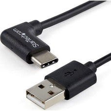 StarTech.com 1m 3ft USB to USB C Cable - Right Angle USB Cable - M/M - USB 2.0 Cable - USB Type C - USB A to USB C Cable - 1 m USB/USB-C Data Transfer Cable for Tablet, Smartphone, Power Bank, Wall Charger - First End: 1 x 4-pin USB 2.0 Type A - Male - Se IM3677764