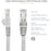 StarTech.com 1m CAT6 Ethernet Cable - Grey Snagless Gigabit - 100W PoE UTP 650MHz Category 6 Patch Cord UL Certified Wiring/TIA - 1 m Category 6 Network Cable for Network Device - First End: 1 x RJ-45 Network - Male - Second End: 1 x RJ-45 Network - Male IM2734497