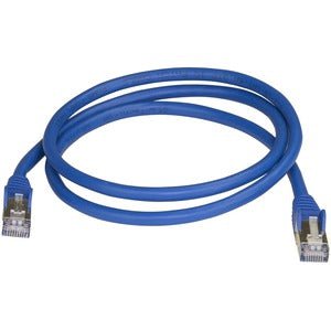 StarTech.com 1m CAT6a Ethernet Cable - 10 Gigabit Category 6a Shielded Snagless 100W PoE Patch Cord - 10GbE Blue UL Certified Wiring/TIA - 1 m Category 6a Network Cable for PoE-enabled Device, Computer, Hub, Router, Patch Panel - First End: 1 x RJ-45 Netw IM3683406