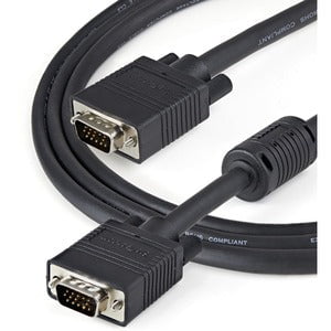 StarTech.com 1m Coax High Resolution Monitor VGA Cable - HD15 M/M - VGA Extension Cable - HD15 to HD15 Cable - VGA Monitor Cable - 1 m VGA Video Cable for Video Device, Monitor - First End: 15-pin HD-15 - Male - Second End: 15-pin HD-15 - Male IM2023897