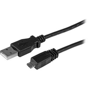 StarTech.com 1m Micro USB Cable - 1 m USB Data Transfer Cable for Mobile Computer, Cellular Phone, Camera, PDA, Tablet PC, GPS Receiver - First End: 1 x 4-pin USB 2.0 Type A - Male - Second End: 1 x 5-pin Micro USB 2.0 Type B - Male - Black - 1 IM1991394
